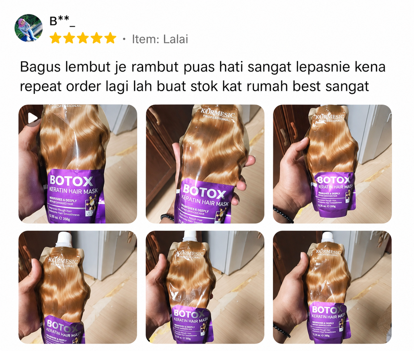 Testimoni pelanggan 1